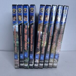 The Torchlighters Series Heroes of the Faith Lot of 9‎ DVD Christian - New